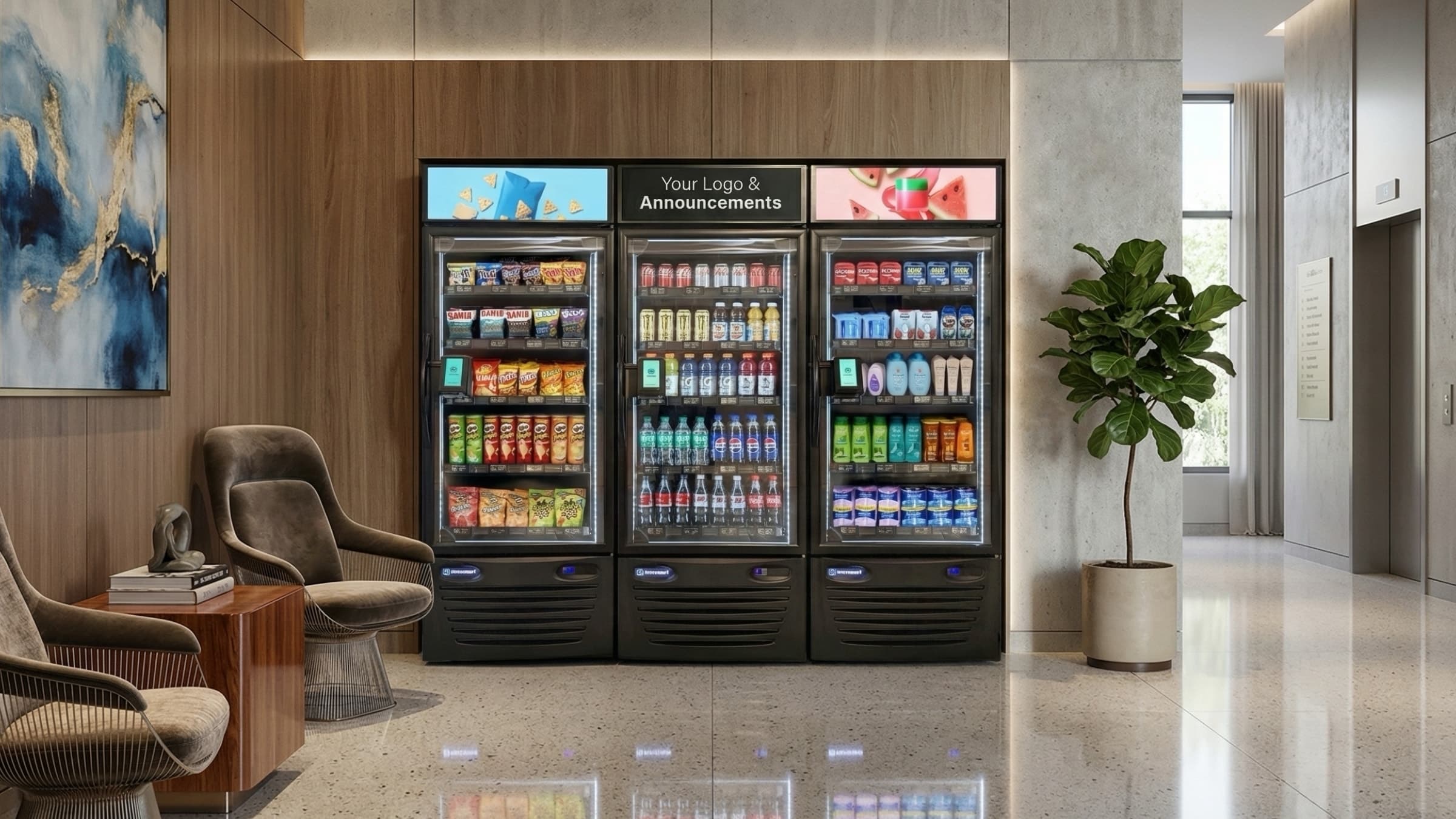 AI Vending installation at a premium property