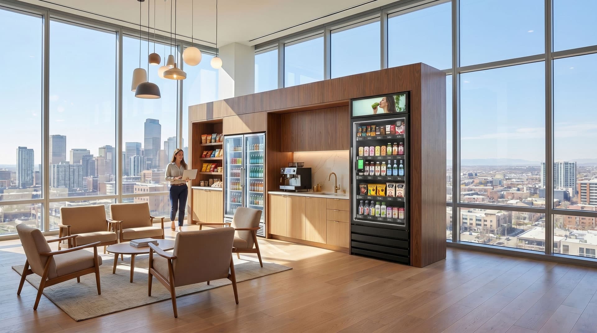 Corporate smart store and micro market setup for comparing retail formats
